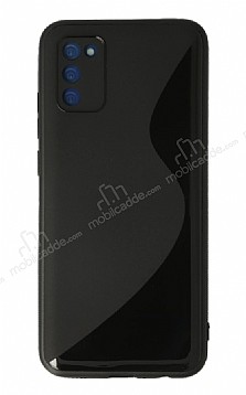Eiroo S Line Samsung Galaxy A02s Siyah Silikon Klf