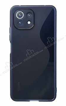 Eiroo S Line Xiaomi Mi 11 Lite / Xiaomi Mi 11 Lite 5G Mavi Silikon Klf