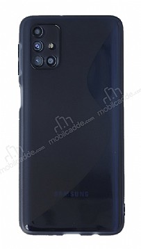 Eiroo S Line Samsung Galaxy M31s Mavi Silikon Klf