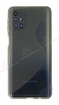 Eiroo S Line Samsung Galaxy M31s Gri Silikon Klf