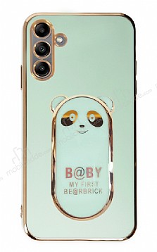 Eiroo Samsung Galaxy A04s Baby Panda Standl Yeil Silikon Klf