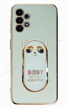 Eiroo Samsung Galaxy A13 4G Baby Panda Standl Yeil Silikon Klf