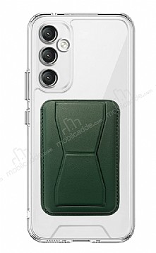 Eiroo Samsung Galaxy A14 4G Yeil Kartlkl Standl Ultra Koruma Klf