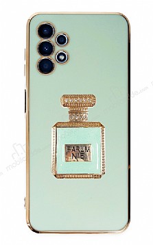 Eiroo Samsung Galaxy A23 Aynal Parfm Standl Yeil Silikon Klf