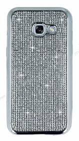 Eiroo Samsung Galaxy A3 2017 Tal Silver Silikon Klf
