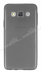 Samsung Galaxy A3 Ultra nce effaf Siyah Silikon Klf