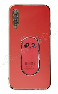Eiroo Samsung Galaxy A30S Baby Panda Standl Krmz Silikon Klf