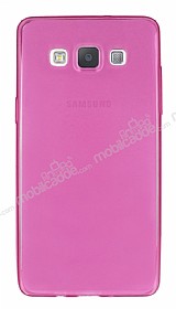 Samsung Galaxy A5 Ultra nce effaf Pembe Silikon Klf
