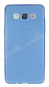 Samsung Galaxy A5 Ultra nce effaf Mavi Silikon Klf