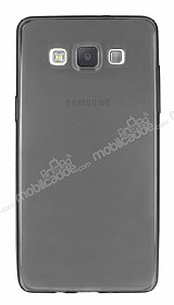 Samsung Galaxy A5 Ultra nce effaf Siyah Silikon Klf