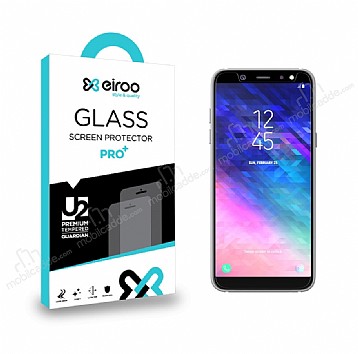 Eiroo Samsung Galaxy A6 2018 Tempered Glass Cam Ekran Koruyucu