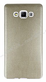 Samsung Galaxy A7 Ultra nce Deri Gold Silikon Klf