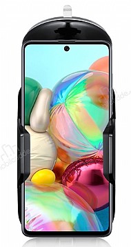 Eiroo Samsung Galaxy A71 Siyah Ara Tutucu