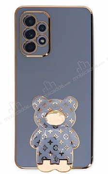 Eiroo Samsung Galaxy A52 / A52 5G Lks Ay Standl Mavi Silikon Klf