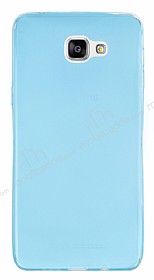 Samsung Galaxy A9 Ultra nce effaf Mavi Silikon Klf