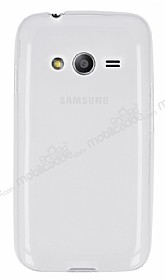 Samsung Galaxy Ace 4 Ultra nce effaf Beyaz Silikon Klf