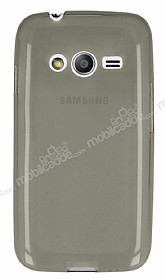 Samsung Galaxy Ace 4 Ultra nce effaf Siyah Silikon Klf