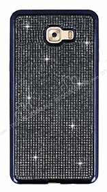 Eiroo Samsung Galaxy C9 Pro Tal Siyah Silikon Klf