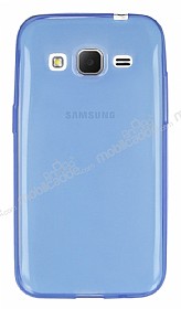 Samsung Galaxy Core Prime Ultra nce effaf Mavi Silikon Klf