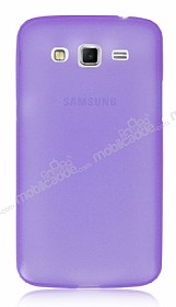 Samsung Galaxy Grand 2 Ultra nce effaf Mor Silikon Klf