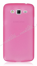 Samsung Galaxy Grand 2 Ultra nce effaf Pembe Silikon Klf