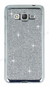 Eiroo Samsung Galaxy Grand Prime / Prime Plus Tal Silver Silikon Klf