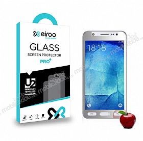 Eiroo Samsung Galaxy J7 / Galaxy J7 Core Tempered Glass Ayna Silver Cam Ekran Koruyucu