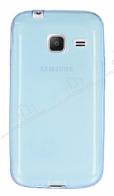 Samsung Galaxy J1 mini Ultra nce effaf Mavi Silikon Klf