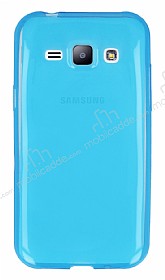 Samsung Galaxy J1 Ultra nce effaf Mavi Silikon Klf