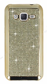 Eiroo Samsung Galaxy J2 Tal Gold Silikon Klf