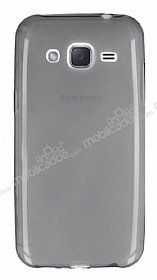 Samsung Galaxy J2 Ultra nce effaf Siyah Silikon Klf