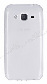 Samsung Galaxy J2 Ultra nce effaf Beyaz Silikon Klf