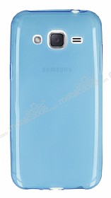 Samsung Galaxy J2 Ultra nce effaf Mavi Silikon Klf