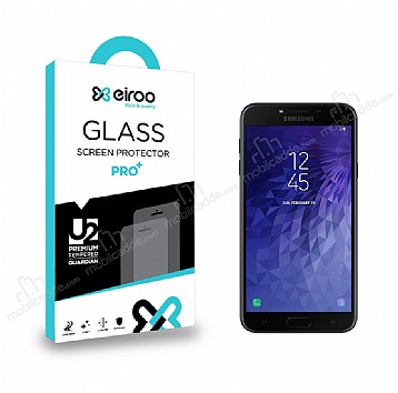 Eiroo Samsung Galaxy J4 Tempered Glass Cam Ekran Koruyucu