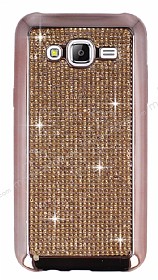 Eiroo Samsung Galaxy J5 Tal Rose Gold Silikon Klf