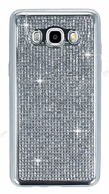 Eiroo Samsung Galaxy J7 2016 Tal Silver Silikon Klf