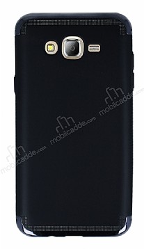 Eiroo Samsung Galaxy J7 3 1 Arada Siyah Kenarl Siyah Silikon Klf