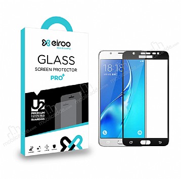 Eiroo Samsung Galaxy J7 / Galaxy J7 Core Tempered Glass Full Siyah Cam Ekran Koruyucu