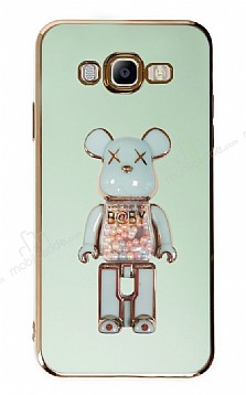 Eiroo Samsung Galaxy J7 / J7 Core Candy Bear Standl Yeil Silikon Klf