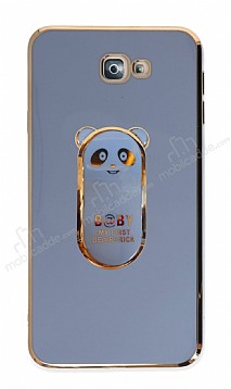 Eiroo Samsung Galaxy J7 Prime Baby Panda Standl Mavi Silikon Klf