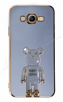 Eiroo Samsung Galaxy J7/J7 Core Baby Bear Standl Mavi Silikon Klf