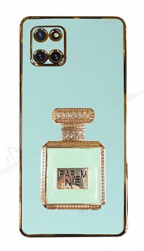 Eiroo Samsung Galaxy Note 10 Lite Aynal Parfm Standl Yeil Silikon Klf