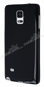 Samsung Galaxy Note 4 Ultra nce Siyah Silikon Klf