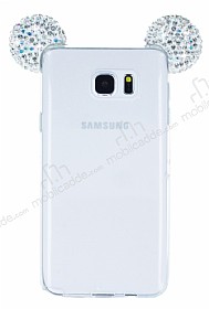 Samsung Galaxy Note 5 Tal Kulakl Silver Silikon Klf