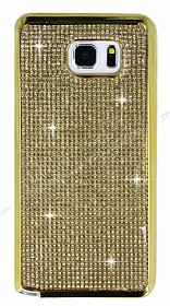 Eiroo Samsung Galaxy Note 5 Tal Gold Silikon Klf