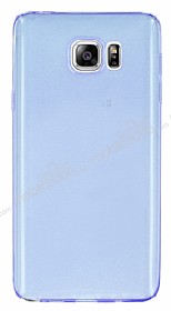 Samsung Galaxy Note 5 Ultra nce effaf Mavi Silikon Klf