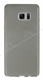 Samsung Galaxy Note FE Ultra nce effaf Siyah Silikon Klf