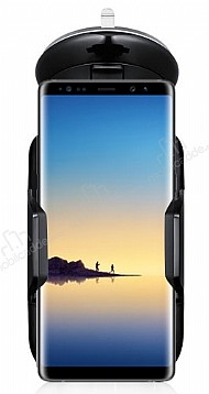 Eiroo Samsung Galaxy Note 8 Siyah Ara Tutucu