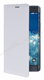 Eiroo Samsung Galaxy Note Edge nce Yan Kapakl Beyaz Klf