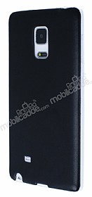 Samsung Galaxy Note Edge Ultra nce Deri Siyah Silikon Klf